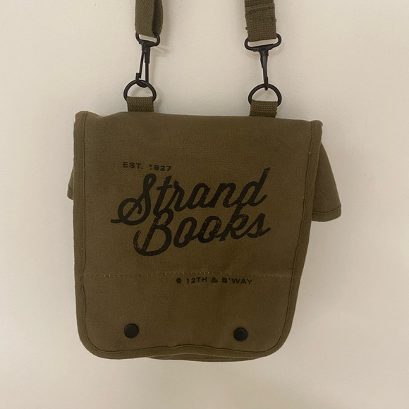 strand Other - Strand Bookstore Green Canvas Tote Crossbody